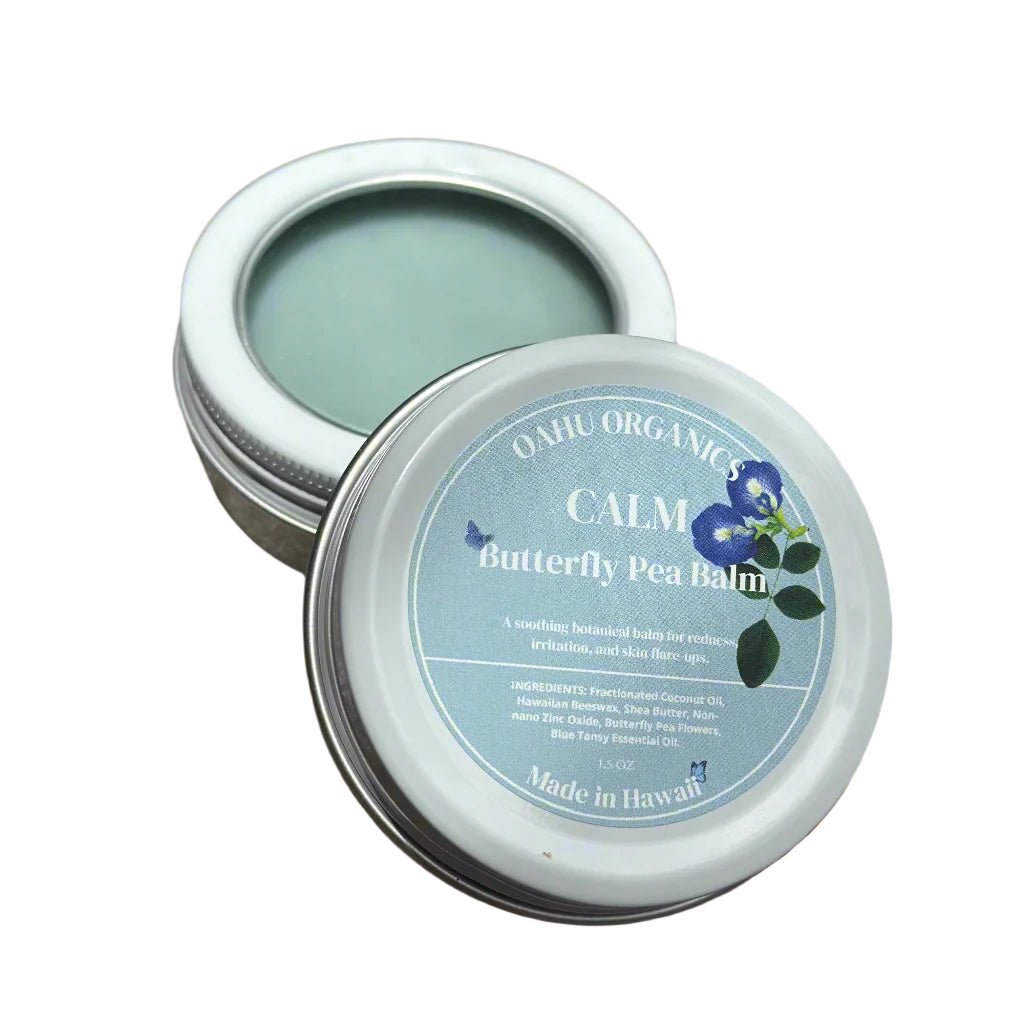 Calm Balm – Botanical Soothing Balm with Blue Tansy and Butterfly Pea - OahuOrganics