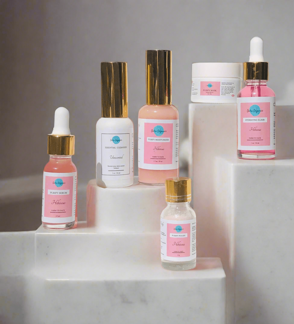Hawaiian Hibiscus Plant Based Skincare Set - OahuOrganics