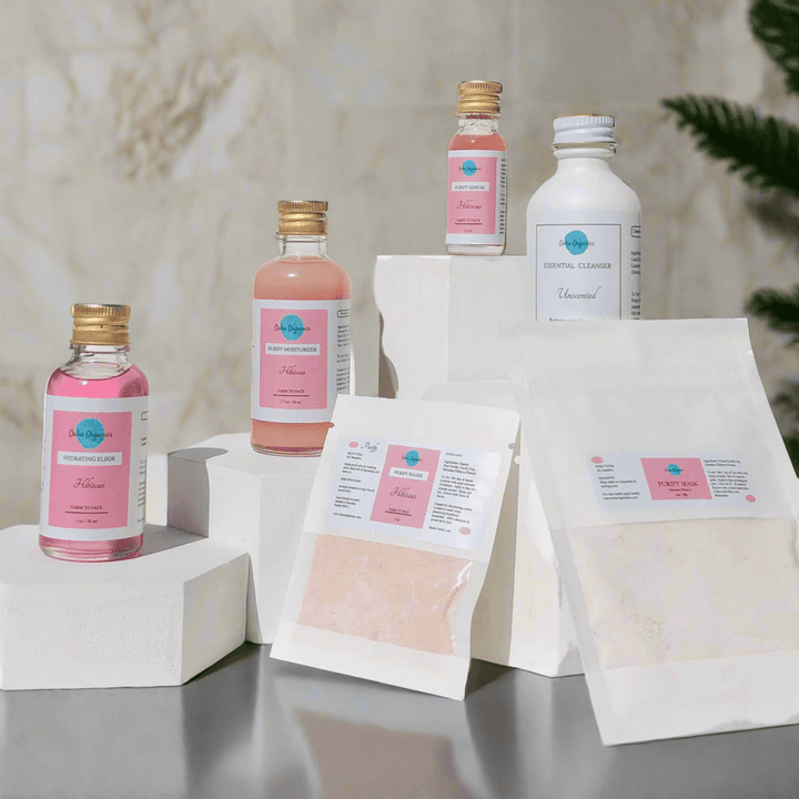 Hawaiian Hibiscus Plant Based Skincare Set - OahuOrganics