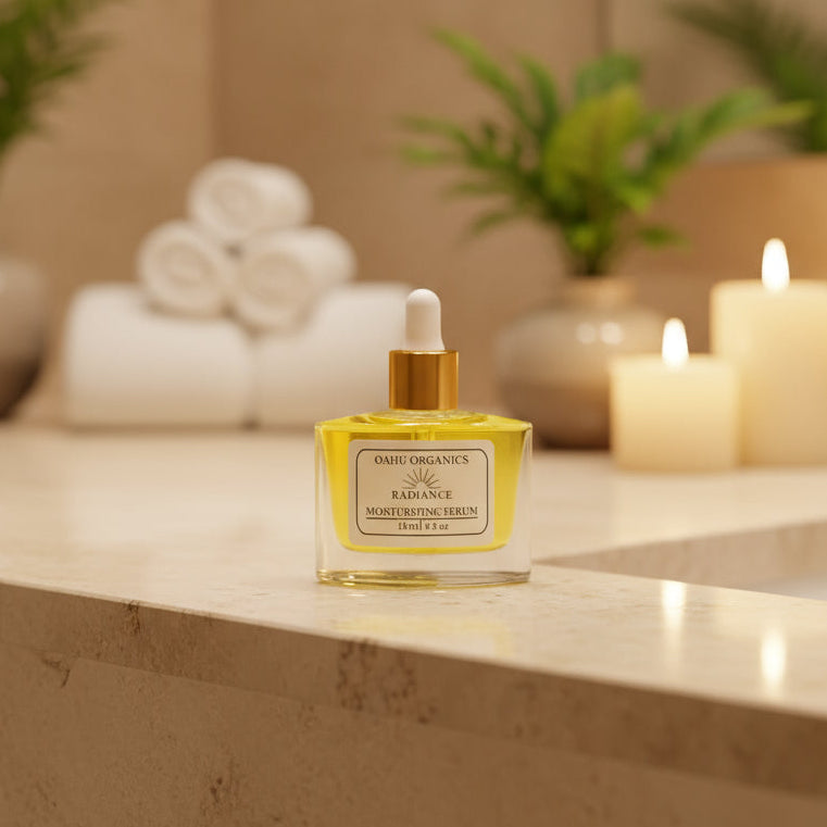 Radiance - Saffron Hydrating Elixir and Moisturizing Serum Duo - OahuOrganics
