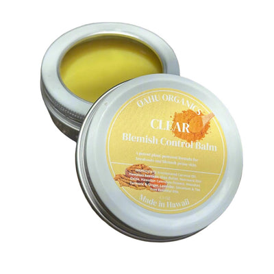 Clear Balm – Natural Acne Treatment with Turmeric, Calendula and Tea Tree - OahuOrganics