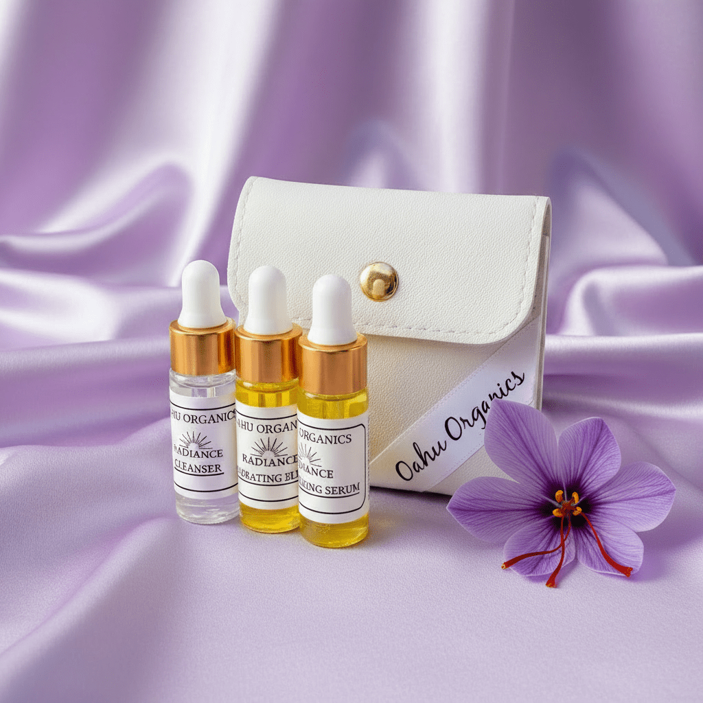 FREE GIFT | Mini Pouch / Cleanser, Elixir, Serum - Gift Only - OahuOrganics