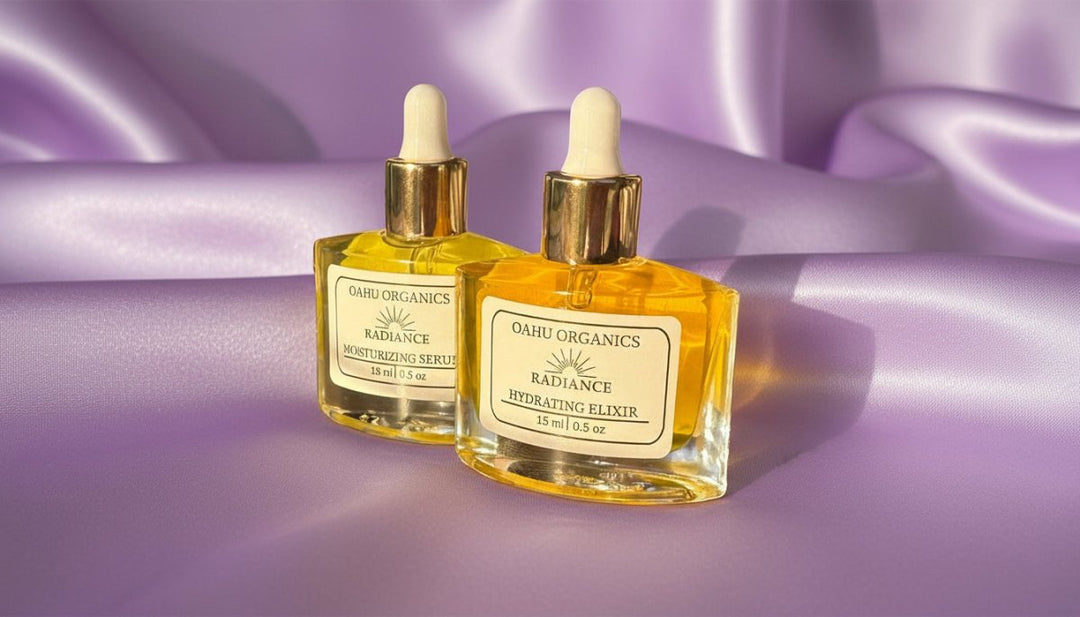 Radiance - Saffron Hydrating Elixir and Moisturizing Serum Duo - OahuOrganics