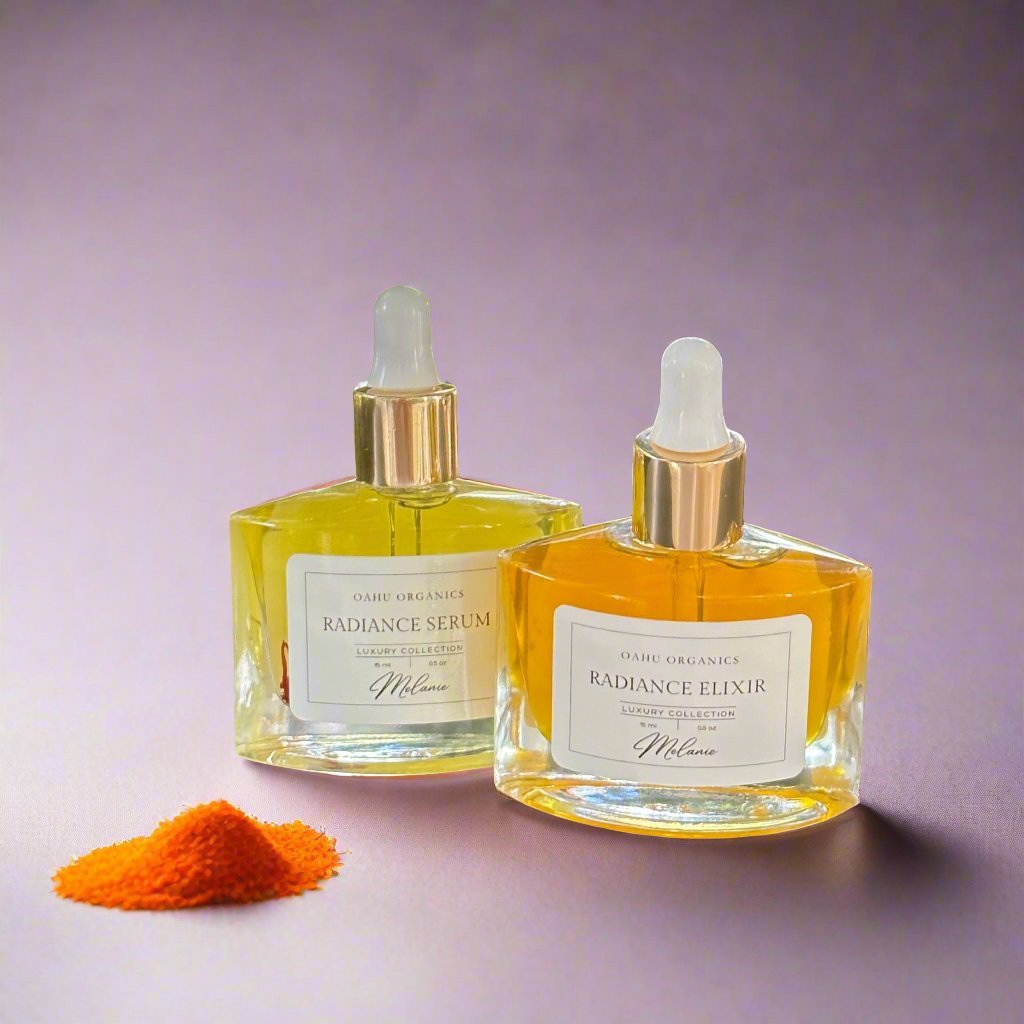 Radiance - Saffron Hydrating Elixir and Moisturizing Serum Duo - OahuOrganics