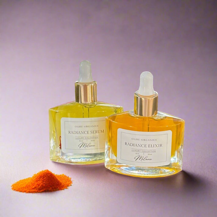 Radiance - Saffron Hydrating Elixir and Moisturizing Serum Duo - OahuOrganics