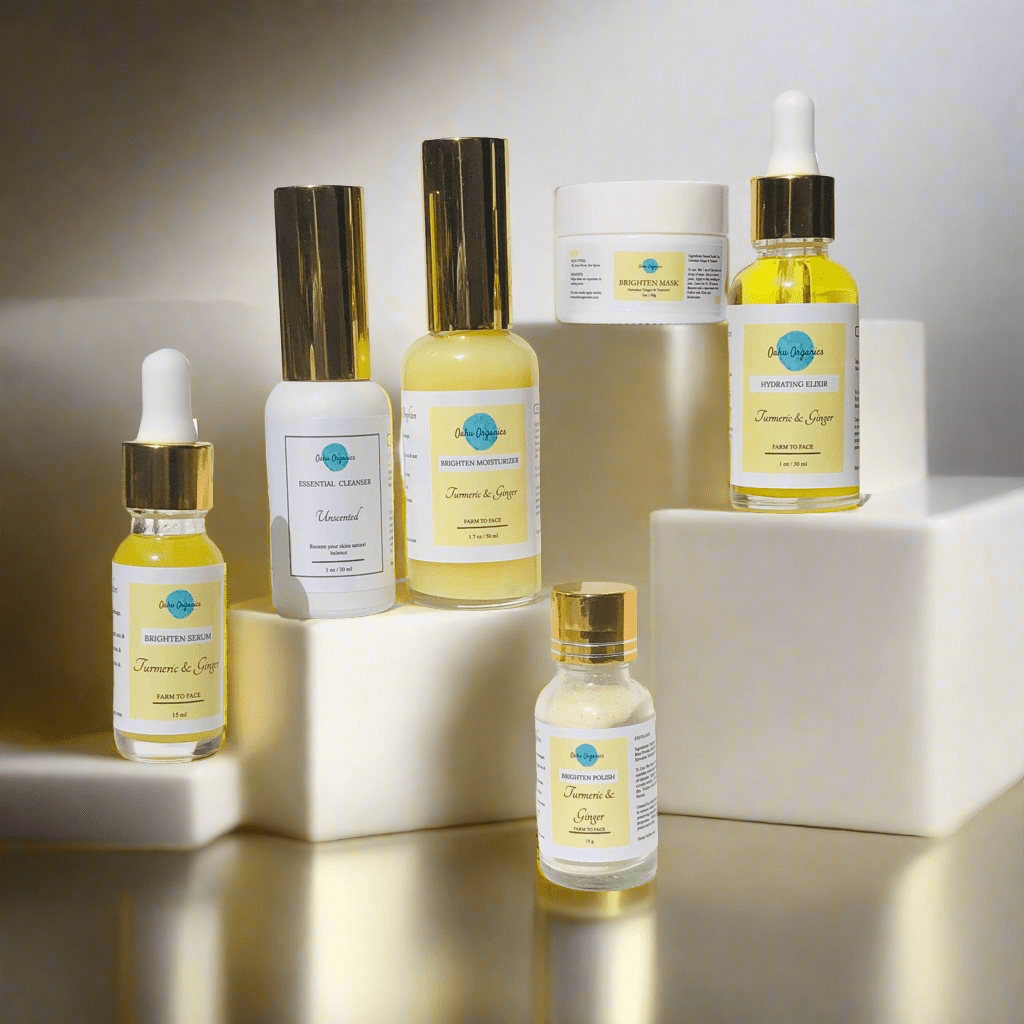 Turmeric and Ginger Plant Based Skincare Set - OahuOrganics