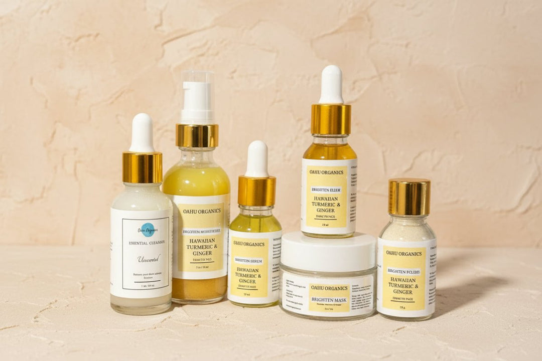 Turmeric and Ginger Plant Based Skincare Set - OahuOrganics