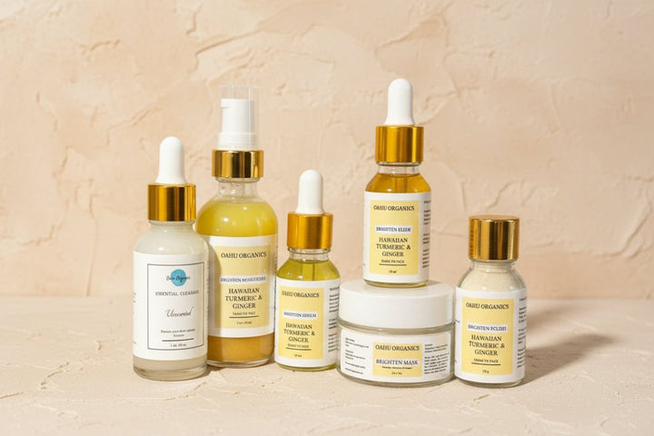 Turmeric and Ginger Plant Based Skincare Set - OahuOrganics
